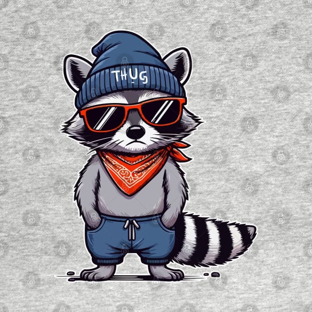 Thug raccoon Life by fikriamrullah